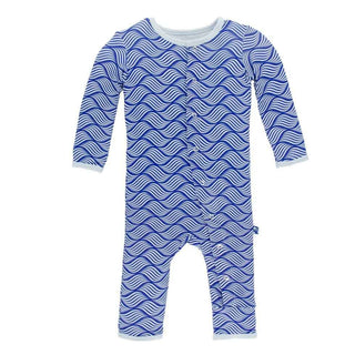 KicKee Pants Print Coverall - Kite Water Lattice