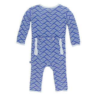 KicKee Pants Print Coverall - Kite Water Lattice