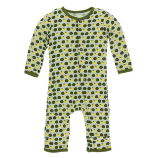 Print Bamboo Coverall with Snaps - Aloe Tomatoes Baby & Toddler Sleepwear