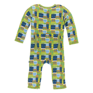 Print Bamboo Coverall with Snaps - Amazon Houses KicKee Pants