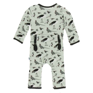 Print Bamboo Coverall with Snaps - Birds of Kenya Baby & Toddler Sleepwear