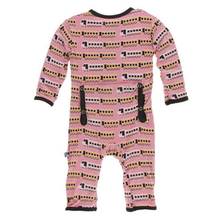 Print Bamboo Coverall with Snaps - Desert Rose Indian Train Baby & Toddler Sleepwear