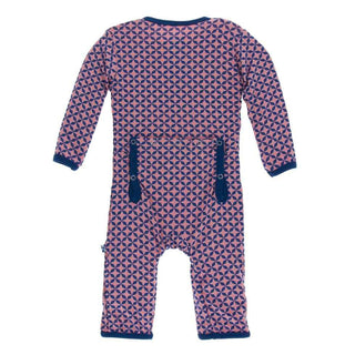 KicKee Pants Print Coverall with Snaps - Desert Rose Taj Mahal