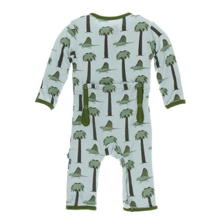 Print Bamboo Coverall with Snaps - Dimetrodon Baby & Toddler Sleepwear