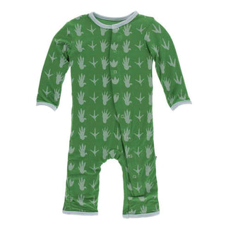 Print Bamboo Coverall with Snaps - Dino Tracks Baby & Toddler Sleepwear