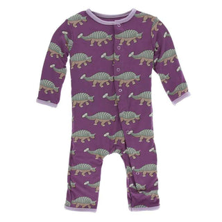 Print Bamboo Coverall with Snaps - Euoplocephalus Baby & Toddler Sleepwear