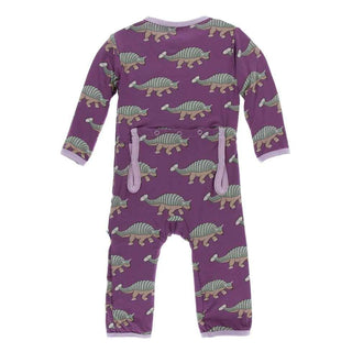 Print Bamboo Coverall with Snaps - Euoplocephalus KicKee Pants