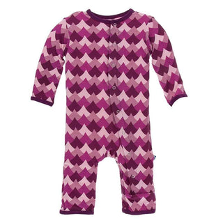 Print Bamboo Coverall with Snaps - Melody Waves Baby & Toddler Sleepwear