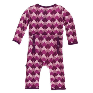 Print Bamboo Coverall with Snaps - Melody Waves Baby & Toddler Sleepwear