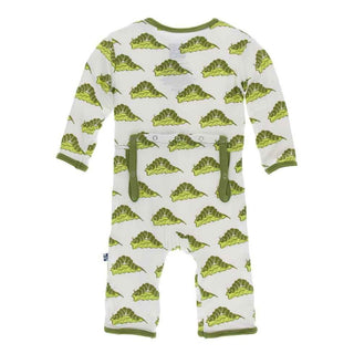 Print Bamboo Coverall with Snaps - Natural Caterpillars Baby & Toddler Sleepwear