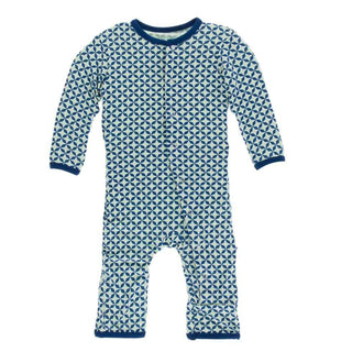 Print Bamboo Coverall with Snaps - Pistachio Taj Mahal Baby & Toddler Sleepwear