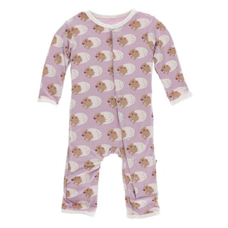 Print Bamboo Coverall with Snaps - Sweet Pea Diictodon Baby & Toddler Sleepwear