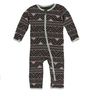 Print Bamboo Coverall with Zipper - African Pattern Baby & Toddler Sleepwear