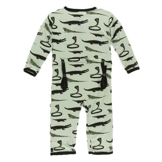 Print Bamboo Coverall with Zipper - Aloe Reptiles Baby & Toddler Sleepwear