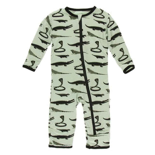 Print Bamboo Coverall with Zipper - Aloe Reptiles Baby & Toddler Sleepwear