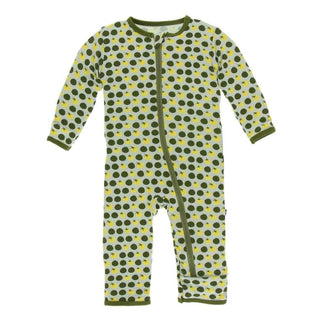 Print Bamboo Coverall with Zipper - Aloe Tomatoes Baby & Toddler Sleepwear