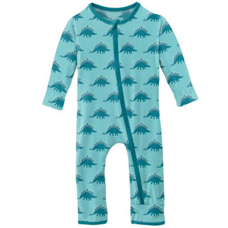 Print Bamboo Coverall with Zipper - Iceberg Menorahsaurus (WCA22) Baby & Toddler Sleepwear