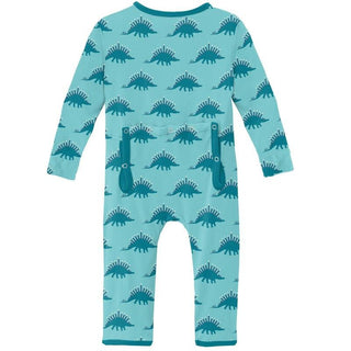 Print Bamboo Coverall with Zipper - Iceberg Menorahsaurus (WCA22) Baby & Toddler Sleepwear