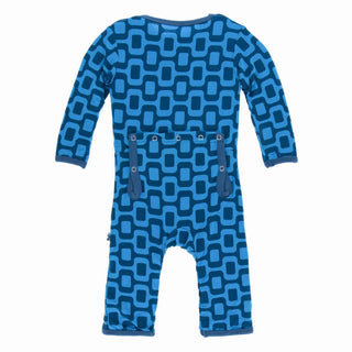 KicKee Pants Print Coverall with Zipper - Ipanema