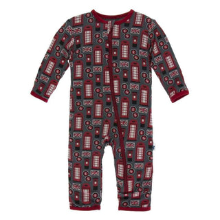 Print Bamboo Coverall with Zipper - Life About Town KicKee Pants