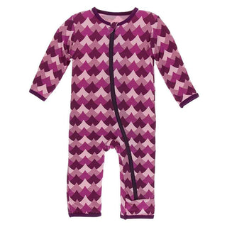 Print Bamboo Coverall with Zipper - Melody Waves Baby & Toddler Sleepwear