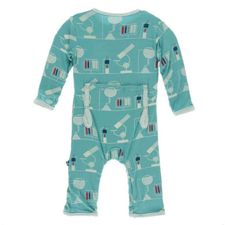 Print Bamboo Coverall with Zipper - Neptune Chemistry Lab KicKee Pants