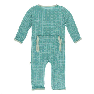 Print Bamboo Coverall with Zipper - Neptune Elements Baby & Toddler Sleepwear