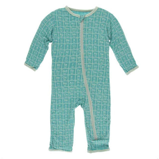 Print Bamboo Coverall with Zipper - Neptune Elements Baby & Toddler Sleepwear