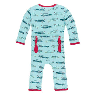 KicKee Pants Print Coverall with Zipper - Shining Sea Woody