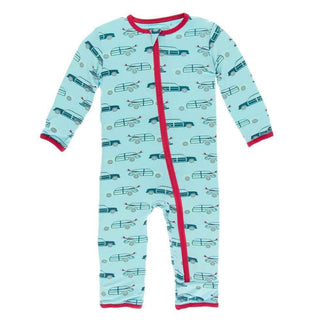 KicKee Pants Print Coverall with Zipper - Shining Sea Woody