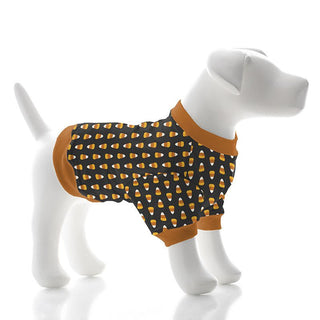 KicKee Pants Print Dog Tee - Midnight Candy Corn