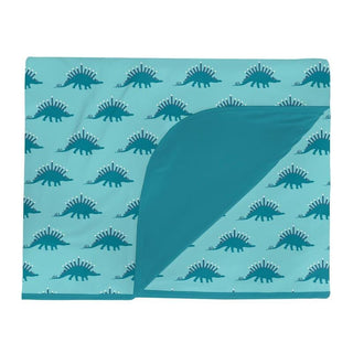 Print Bamboo Double Layer Throw Blanket, Iceberg Menorahsaurus - One Size (WCA22) Swaddling & Receiving Blankets