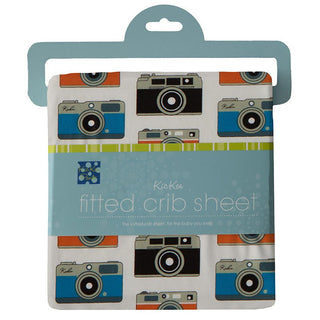 Print Bamboo Fitted Crib Sheet - Mom's Camera - One Size Bed Sheets