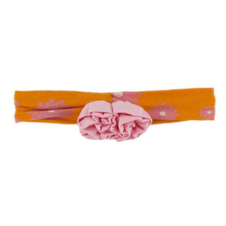 Print Bamboo Flower Headband Sunset Water Lily, One Size KicKee Pants