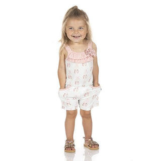 KicKee Pants Print Flower Romper with Pockets - Fresh Air Ballet