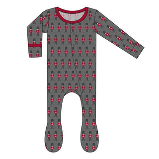 Print Bamboo Footie with Snaps - Queen's Guard Baby & Toddler Sleepwear