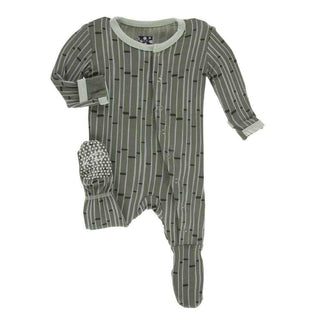 Print Footie with Snaps - Succulent Bamboo Baby & Toddler Sleepwear