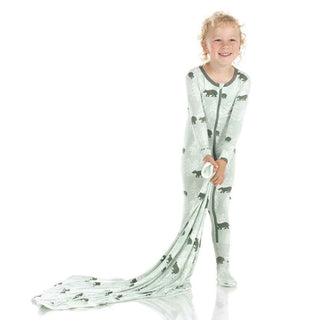 Print Bamboo Footie with Zipper - Aloe Bears and Treeline Baby & Toddler Sleepwear