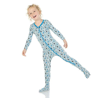 Print Bamboo Footie with Zipper - Jade Garden Tools Baby & Toddler Sleepwear