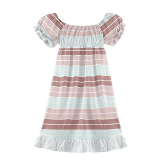 Print Bamboo Gathered Dress - Active Stripe Baby & Toddler Dresses