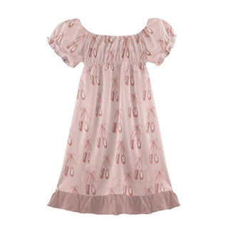 Print Bamboo Gathered Dress - Baby Rose Ballet Baby & Toddler Dresses