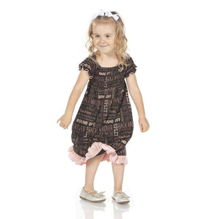 Print Bamboo Gathered Dress - Zebra Gymnastics Baby & Toddler Dresses