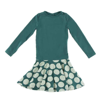 Print Bamboo Keyhole Performance Jersey Dress, Ivy Mod Dot Baby & Toddler Dresses