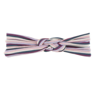 Girl's Print Bamboo Knot Headband - Anniversary Stripe, One Size KicKee Pants