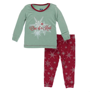 Print Bamboo Long Sleeve Pajama Set - Shore One of a Kind Baby & Toddler Sleepwear