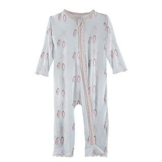 KicKee Pants Print Muffin Ruffle Coverall with Zipper - Fresh Air Ballet