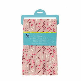 Print Bamboo Ruffle Changing Pad Cover - Peach Blossom Music Class - One Size Diapering