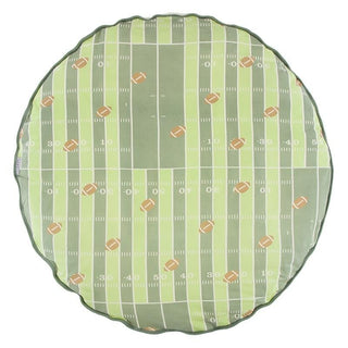 Print Bamboo Sherpa-Lined Fluffle Playmat - Football, One Size Play Mats