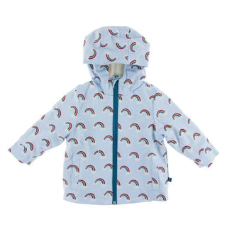 Print Bamboo Sherpa-Lined Raincoat - Pond Rainbow Baby & Toddler Outerwear