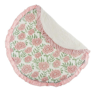 KicKee Pants Print Sherpa-Lined Ruffle Fluffle Playmat - Fresh Air Florist, One Size